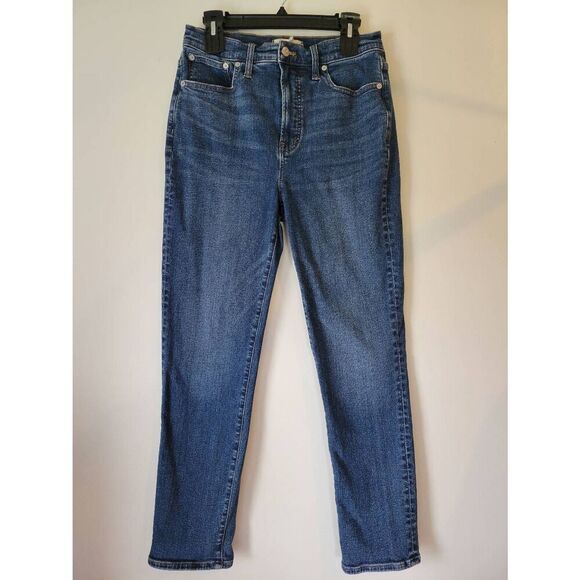Madewell Denim - Madewell The Perfect Vintage Jean 28 Medium Wash High Rise Straight Stretch Deni